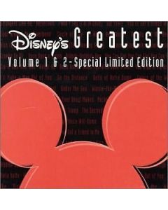 Disney's Greatest Hits 1 & 2 Movie Soundtrack Music CD Disney Collectors Box Set