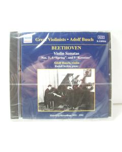 ADOLF BUSCH BEETHOVEN VIOLIN SONATAS MUSIC CD SPRING KREUTZER RUDOLF SERKIN