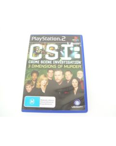 CSI 3 DIMENSIONS OF MURDER PS2 GAME PLAYSTATION 2 UBISOFT