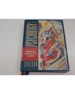 Psychology Annotated Instructor's Edition Carlson 3rd Edition Allyn & Bacon