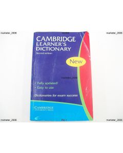 CAMBRIDGE LEARNER'S DICTIONARY CAMBRIDGE UNIVERSITY PRESS 2ND ED 2004