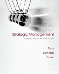Strategic Management 5e Textbook 5th Edition Dess Lumpkin Eisner Creating