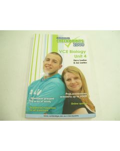 VCE BIOLOGY UNIT 3 STUDY GUIDE CHECKPOINTS 2009 CAMBRIDGE EXAM LEATHER 9TH ED