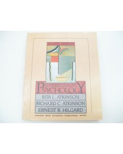 INTRODUCTION TO PSYCHOLOGY TEXTBOOK 8ED ATKINSON & HILGARD HARCOURT BRACE 1981