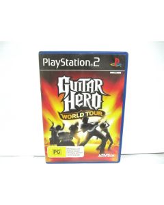 GUITAR HERO WORLD TOUR PS2 GAME PLAYSTATION 2 ACTIVISION DVD ROM