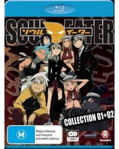 Soul Eater Collection 1-2 Blu-ray 3-Disc Set Region A & B Bluray
