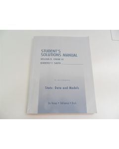 Student's Solutions Manual to Accompany Stats: Data and Models