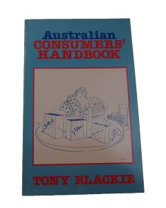 AUSTRALIAN CONSUMER'S HANDBOOK TONY BLACKIE Financial Help Home & Repairs Book