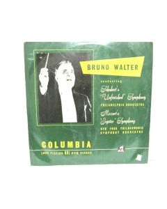 BRUNO WALTER SCHUBERT'S UNFINISHED SYMPHONY MOZART'S JUPITER SYMPHONY VINYL