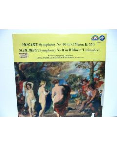 MOZART SYMPHONY NO 40 G MINOR VINYL SYMPHONY 8 B MINOR JONEL PERLEA RPG 5006