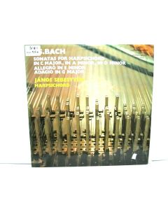 S BACH SONATAS FOR HARPSICHORD IN C MAJOR JANOS SEBESTYEN LPX 11613 VINYL