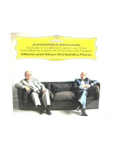 JOHANNES BRAHMS SONATE F-MOLL OP 34 ALFONS UND ALOYS KONARSKY VINYL RECORD