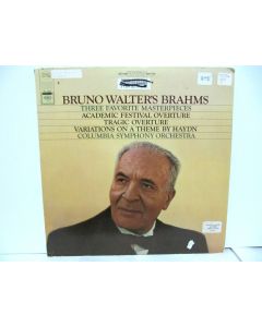 BRUNO WALTER BRAHMS THREE MASTERPIECES VINYL RECORD MS-6868 COLLECTORS RARE
