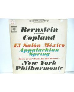 BERNSTEIN COPLAND EL SALON MEXICO APPALACHIAN SPRING VINYL RECORD MS 6355