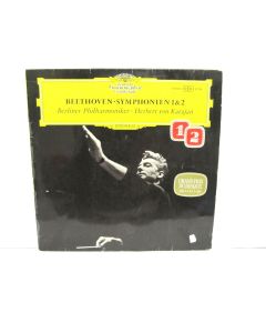 BEETHOVEN SYMPHONIEN 1 & 2 HERBERT VON KARAJAN SLMP 138801 VINYL RECORD