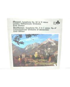 MOZART SYMPHONY NO 40 IN G MINOR BEETHOVEN SYMPHONY NO 5 ERICH KLEIBER VINYL