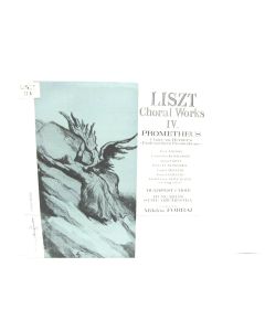 LISTZ CHORAL WORKS IV PROMETHEUS MIKLOS SZABO LPX 11604 VINYL RECORD