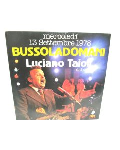 BUSSOLADOMANI LUCIANO TAIOLI DAL VIVO 3043 /44 VINYL RECORD