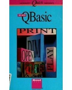 MS-DOS QBASIC MS DOS MICROSOFT QUICK REFERENCE GUIDE KRIS JAMSA