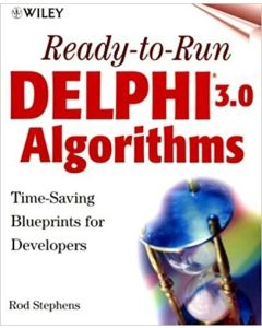 READY-TO-RUN DELPHI 3 SOURCE CODE 3.0 ALGORITHMS PROGRAMMING CODING ROD STEPHENS