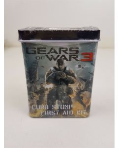 GEARS OF WAR 3 CURB STOMP FIRST AID KIT IN TIN SEALED VERY RARE COLLECTORS ITEM