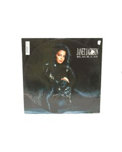 JANET JACKSON BLACK CAT VINYL RECORD 390 572-1