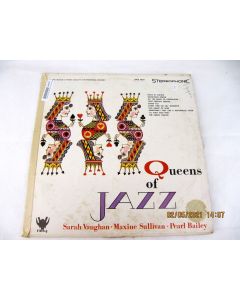 QUEENS OF JAZZ VINYL RECORD SARAH VAUGHAN MAXINE SULLIVAN PEARL BAILEY VKS 1021