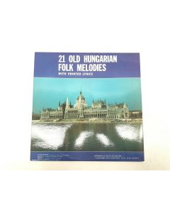 21 OLD HUNGARIAN FOLK MELODIES WITH PRINTED LYRICS VINYL RECORD 001 RARE