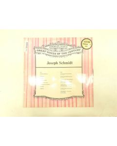 GREAT VOICES OF THE CENTURY JOSEPH SCHMIDT VINYL RECORD GG 1167 COLLECTORS RARE