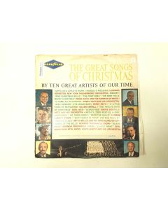 THE GREAT SONGS OF CHRISTMAS 10 GREAT ARTISTS OF OUR TIME GOOD YEAR VINYL RECORD