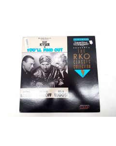 YOU'LL FIND OUT LASERDISC KAY KYSER PETER LORRE BORIS KARLOFF LASER DISC LD