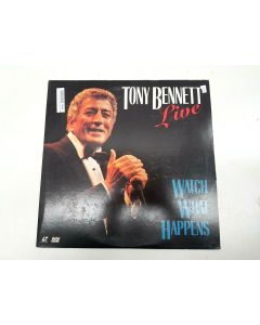 TONY BENNETT LIVE WATCH WHAT HAPPENS LASER DISC LASERDISC LD VINTAGE RETRO RARE!