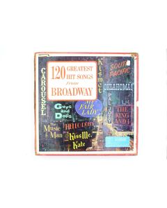 120 GREATEST HIT SONGS FROM BROADWAY VINYL RECORD LP 10LP BOXED SET