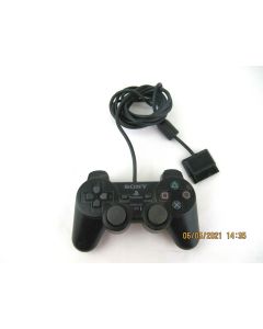 PS2 SONY CONTROLLER PLAYSTATION 2 GENUINE DUALSHOCK SCPH-10010 BLACK ANALOG