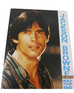 Jackson Browne World Tour Concert 1986 Programme Original Vintage Collectors
