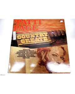 PATTI PAGE COUNTRY GREATS VINYL RECORD LP 6338 937