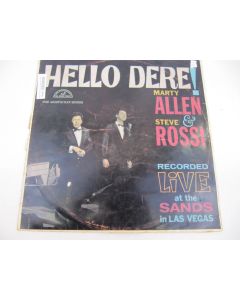 HELLO DERRE! MARTY ALLEN STEVE ROSSI VINYL RECORD LP ML-30810 COLLECTORS RARE