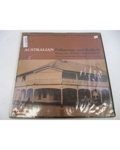 AUSTRALIAN FOLKSONGS & BALLADS VINYL RECORD LP JOHN GREENWAY FW-8718-B FOLKWAYS