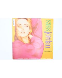 SASS JORDAN TELL SOMEBODY VINYL RECORD LP 82018-1 MX304641