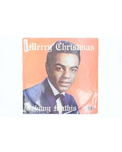 JOHNNY MATHIS MERRY CHRISTMAS VINYL RECORD LP XMAS SONGS ORCHESTRA FAITH KLP 748