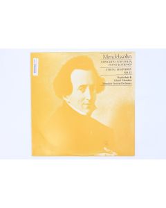MENDELSOHN CONCERTO VIOLIN PIANO & STRINGS STRING SYMPHONY NO 12 VINYL RECORD LP