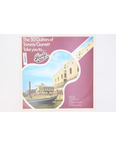 THE FIFTY GUITARS OF TOMMY GARRETT TAKE YOU TO ITALY VINYL RECORD LP UAB-10453