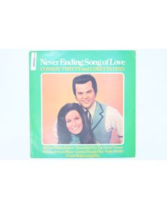 CONWAY TWITTY & LORETTA LYNN NEVER ENDING SONG OF LOVE VINYL RECORD LP COPS7544